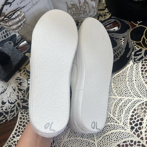 Kate Spade Lizbeth Women's Sneakers White Leather Cats Meow Slip-On Shoes 10 - Picture 8 of 13